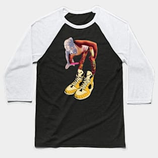 Girl with the Pearl Remixed Baseball T-Shirt